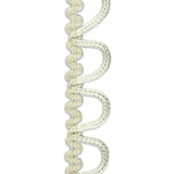 White Non-Elastic Button Loops - 1/2" x 36 yds.