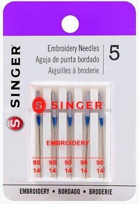 EMBROIDERY Needles Size 14-Med 5 Pack