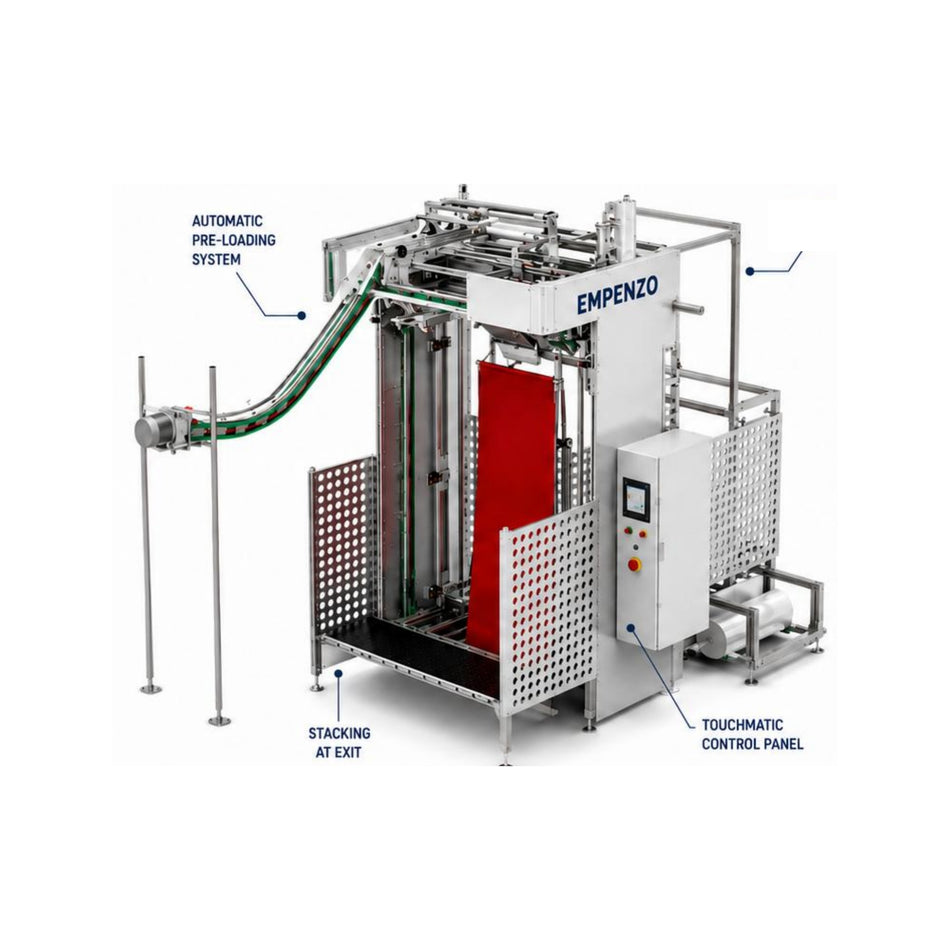 EMPENZO APM500S fully automatic garment packing machine made in Turkey