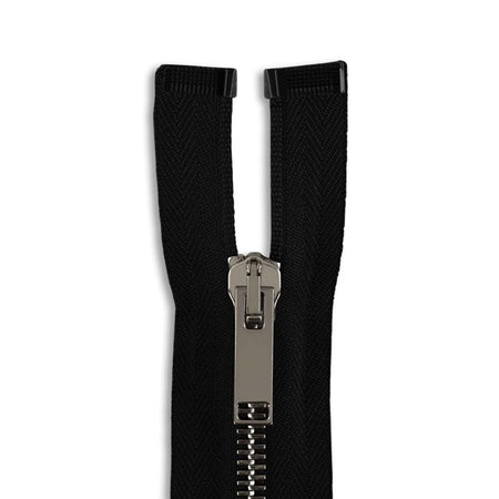 Italian Made High-Quality Finish #5 Gunmetal Jacket Zipper