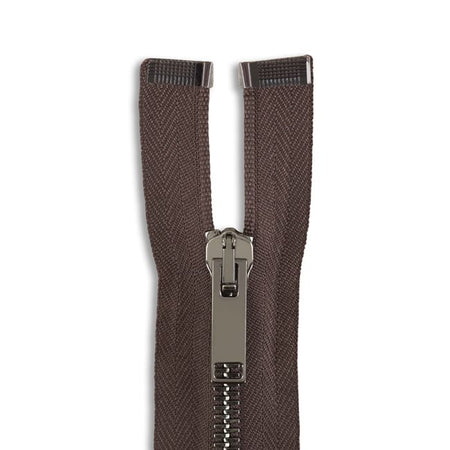 Italian Made High-Quality Finish #5 Gunmetal Jacket Zipper