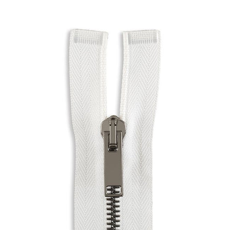 Italian Made High-Quality Finish #5 Gunmetal Jacket Zipper