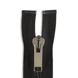 Italian Made High-Quality Finish #8 Gunmetal Jacket Zipper