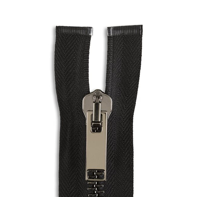 Italian Made High-Quality Finish #8 Gunmetal Jacket Zipper