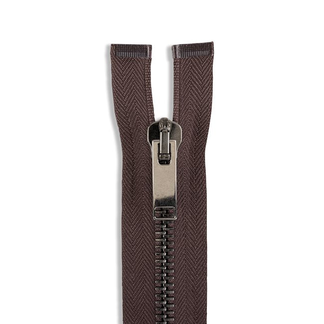 Italian Made High-Quality Finish #8 Gunmetal Jacket Zipper