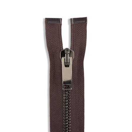 Italian Made High-Quality Finish #8 Gunmetal Jacket Zipper