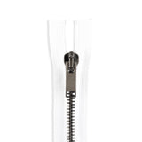 Italian Made High-Quality Finish #8 Gunmetal Jacket Zipper