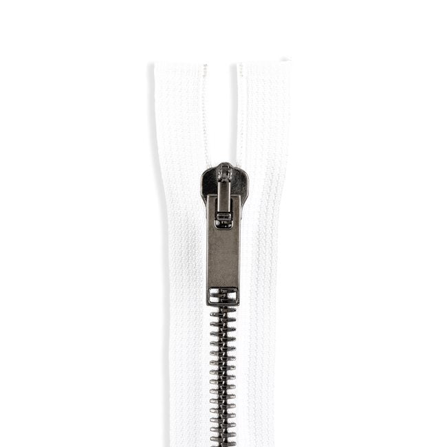 Italian Made High-Quality Finish #8 Gunmetal Jacket Zipper