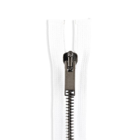 Italian Made High-Quality Finish #8 Gunmetal Jacket Zipper