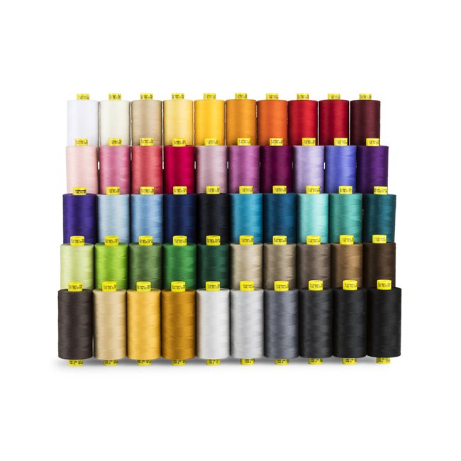 Gutermann Mara 100 All Purpose Thread Set – 50 Spools, Tex 30, 1,093 Yards (Best Sellers)