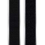 Adhesive Hook & Loop Fastener Set - 5/8" x 25 yds. - Black