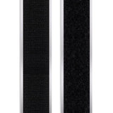 Adhesive Hook & Loop Fastener Set - 5/8" x 25 yds. - Black