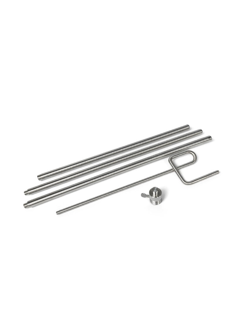 Jiffy Steamer Rod Set Complete with Base Adapter & Thumb Screw - Style A - Part #0031