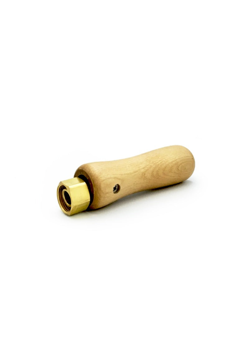 Jiffy Steamer Wooden Handle with Brass Screw & Fitting for Interchangeable Heads - Part #0308