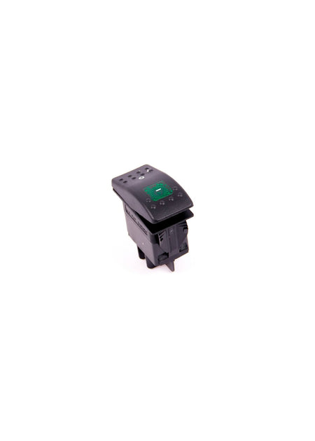 Jiffy Steamer Green Lighted Contura Rocker Switch - 230 Volt - Part #1126