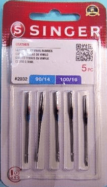 LEATHER Needles 5 Pack For All Home Machines #2032