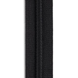 #5 Matte Black Metallic Nylon Coil Continuous Zipper Roll