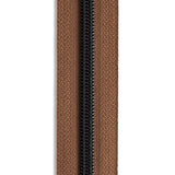 #5 Matte Black Metallic Nylon Coil Continuous Zipper Roll