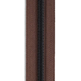 #5 Matte Black Metallic Nylon Coil Continuous Zipper Roll