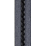 #5 Matte Black Metallic Nylon Coil Continuous Zipper Roll