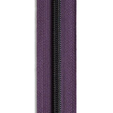 #5 Matte Black Metallic Nylon Coil Continuous Zipper Roll
