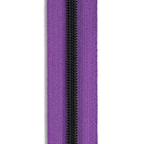 #5 Matte Black Metallic Nylon Coil Continuous Zipper Roll
