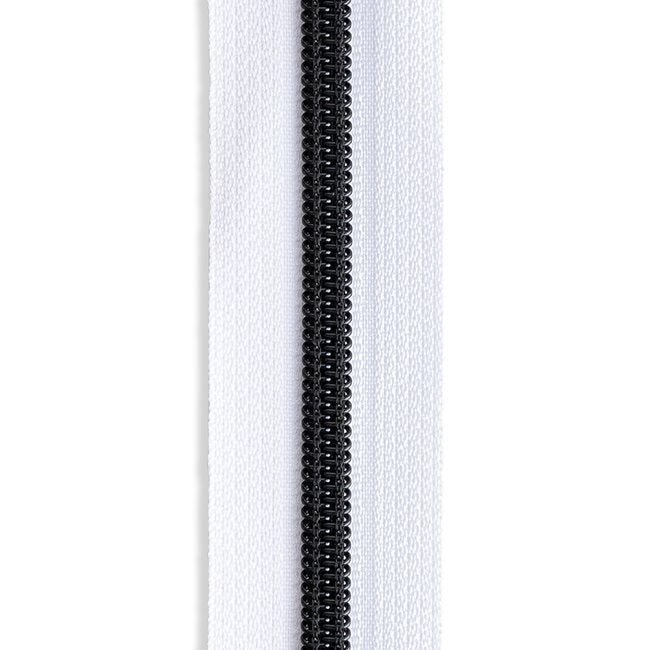 #5 Matte Black Metallic Nylon Coil Continuous Zipper Roll - 3 Yds.