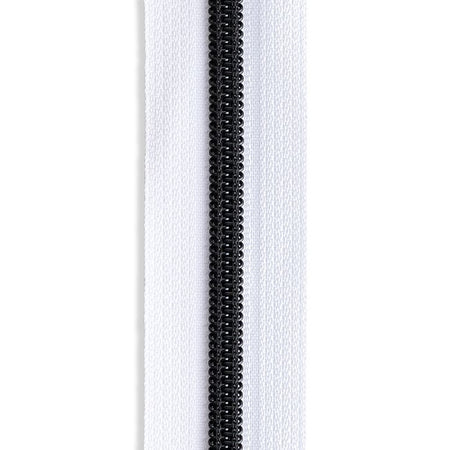 #5 Matte Black Metallic Nylon Coil Continuous Zipper Roll - 3 Yds.