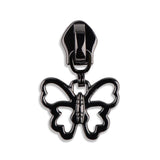 #5 Metallic Nylon Butterfly Zipper Pulls