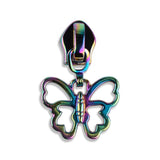 #5 Metallic Nylon Butterfly Zipper Pulls