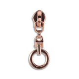 #5 Metallic Nylon Dangle Ring Zipper Pulls