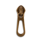 #5 Metallic Nylon Open Teardrop Zipper Pulls