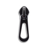 #5 Metallic Nylon Open Teardrop Zipper Pulls