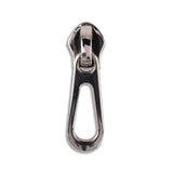 #5 Metallic Nylon Open Teardrop Zipper Pulls