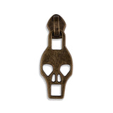 #5 Metallic Nylon Skull Zipper Pulls