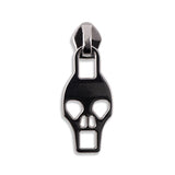 #5 Metallic Nylon Skull Zipper Pulls