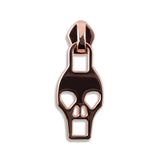 #5 Metallic Nylon Skull Zipper Pulls