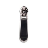 #5 Metallic Nylon Solid Long Zipper Pulls