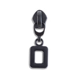 #5 Metallic Nylon Square Zipper Pulls