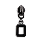 #5 Metallic Nylon Square Zipper Pulls