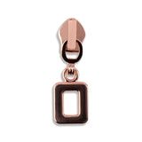 #5 Metallic Nylon Square Zipper Pulls