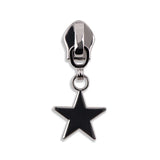 #5 Metallic Nylon Star Zipper Pulls
