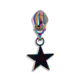 #5 Metallic Nylon Star Zipper Pulls