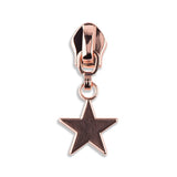 #5 Metallic Nylon Star Zipper Pulls