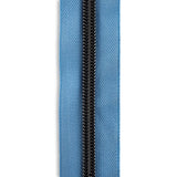 #3 Gunmetal Metallic Nylon Coil Continuous Zipper Roll - 3 yds.