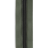 #5 Gunmetal Metallic Nylon Coil Continuous Zipper Roll