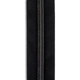 #5 Gunmetal Metallic Nylon Coil Continuous Zipper Roll