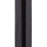 #5 Gunmetal Metallic Nylon Coil Continuous Zipper Roll
