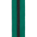 #5 Gunmetal Metallic Nylon Coil Continuous Zipper Roll