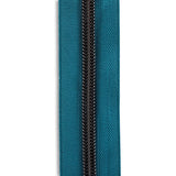 #5 Gunmetal Metallic Nylon Coil Continuous Zipper Roll